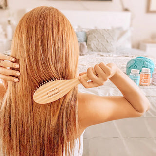 SugarBear-Hair Gentle Detangling Bamboo Brush