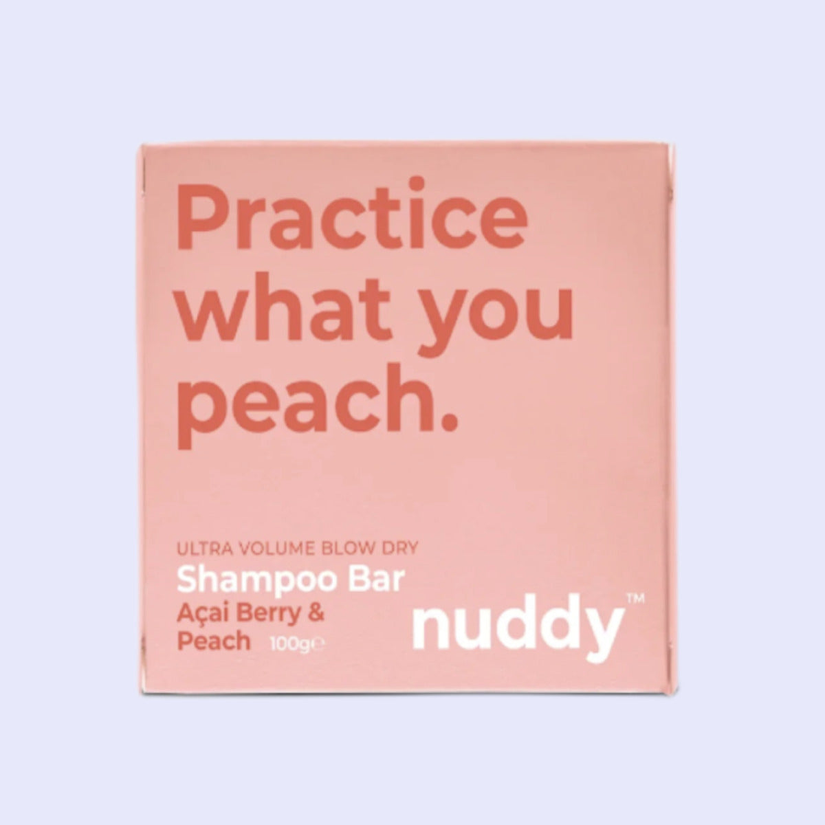 Nuddy - Shampoo Bar Ultra Volume Açia Berry & Peach