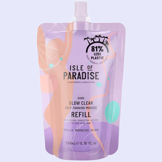 Isle Of Paradise - Glow Clear Mousse Refill Violet Dark 200ml